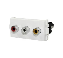 Модуль AV RCA «тюльпан» (Video + Audio R/L) 45×22.5 мм Smartdust SK-M174